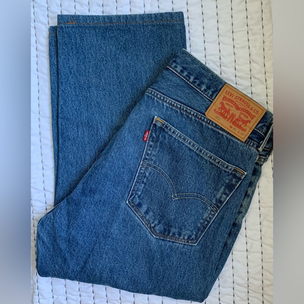 JORTS Levi’s 505 36x30(22) hemmed to 36x22 Good Condition Cropped
